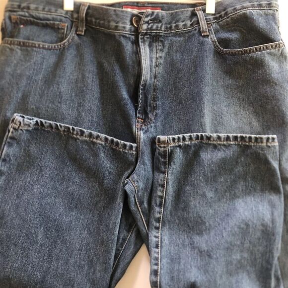 Tommy Hilfiger Men's 40-34 Classic Straight Leg Blue Cotton Denim Jeans - Picture 11 of 16